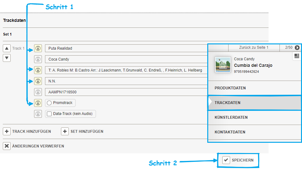 Trackdaten